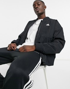 Черная куртка adidas-Черный цвет
