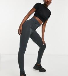 Темно-серые леггинсы с завышенной талией Topshop Tall-Серый