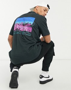 Черная футболка с принтом "Paradox" спереди и сзади Topman-Черный цвет