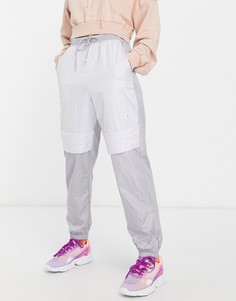 Серые с белым джоггеры с манжетами adidas Originals Bellista-Серый