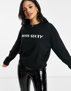 Черный пуловер с логотипом Miss Sixty Alfred