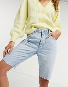 Светлые удлиненные шорты в стиле 90-х из органического денима ASOS DESIGN Hourglass-Голубой