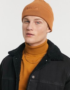 Светло-коричневая шапка-бини с логотипом Levis-Светло-коричневый Levis®