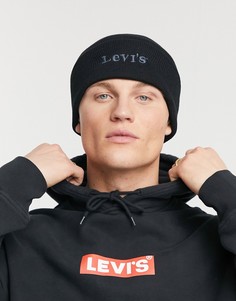 Черная шапка-бини с логотипом Levis-Черный цвет Levis®