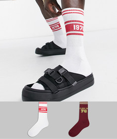 Спортивные носки с университетской символикой в стиле ретро ASOS DESIGN-Многоцветный
