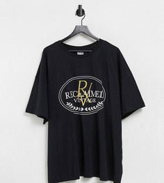 Черная футболка с логотипом Reclaimed Vintage Inspired Plus-Черный цвет