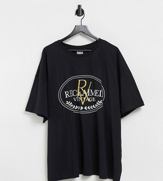 Черная футболка с логотипом Reclaimed Vintage Inspired Plus-Черный цвет