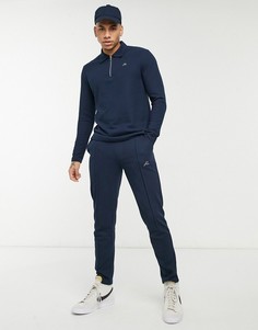 Темно-синие джоггеры с фактурной отделкой от комплекта Jack & Jones Premium-Темно-синий
