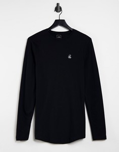 Черный лонгслив River Island-Черный цвет