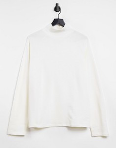 Свитшот унисекс в стиле oversized с логотипом ASOS 4505-Кремовый