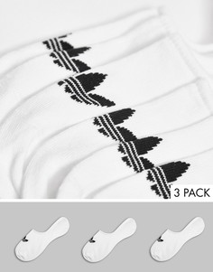 3 пар белых носков adidas Originals-Белый
