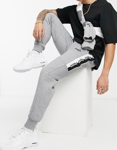 Серые трикотажные штаны с логотипом Puma Amplified-Серый