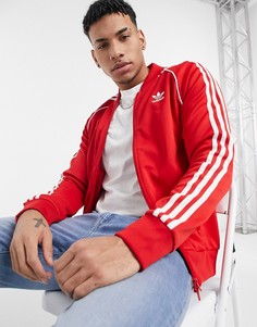 Красная спортивная куртка adidas Originals-Красный