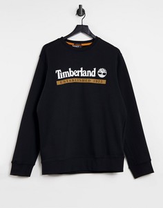 Черный свитшот Timberland YC Heritage Established 1973-Черный цвет