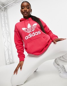 Худи красного цвета adidas Originals-Розовый цвет