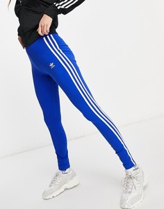 Синие леггинсы с логотипом adidas Originals-Многоцветный