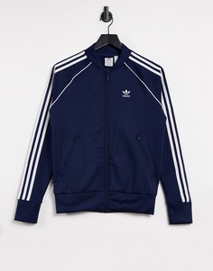 Темно-синий спортивный топ adidas Originals