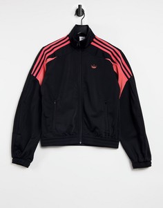 Черная спортивная куртка adidas Originals-Черный