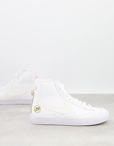 Белые кроссовки Nike Blazer-Белый