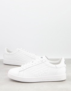 Белые кроссовки с логотипом-орлом Armani EA7-Белый