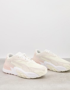 Бело-розовые кроссовки PUMA Hedra Minimal-Розовый цвет