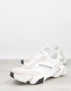 Белые кроссовки Calvin Klein Jeans Solaris-Белый