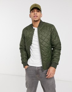 Стеганая куртка оливкового цвета Barbour Gabble-Зеленый цвет