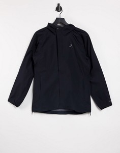 Черная водонепроницаемая куртка Asics-Черный цвет