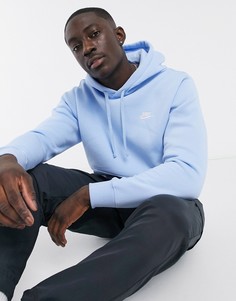 Бледно-голубой худи Nike Club