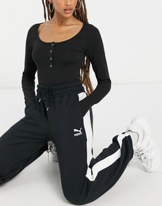 Черные спортивные штаны PUMA Classics T7-Черный