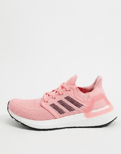 Розовые кроссовки adidas Ultraboost 20-Розовый