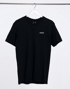 Черная футболка с прорезиненным логотипом Good For Nothing essentials-Черный