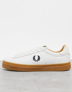 Белые кожаные кроссовки на резиновой подошве Fred Perry Spencer-Белый