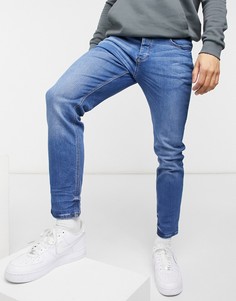 Синие узкие джинсы River Island-Голубой