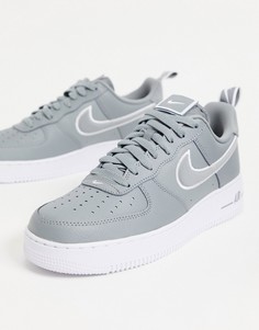 Серые кроссовки Nike Air Force 1 07-Серый