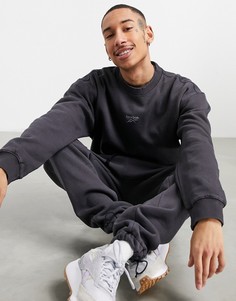 Черный выбеленный свитшот от комплекта Reebok Classics-Черный цвет
