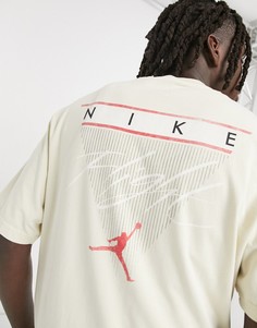 Футболка песочного цвета Nike Jordan Flight-Бежевый