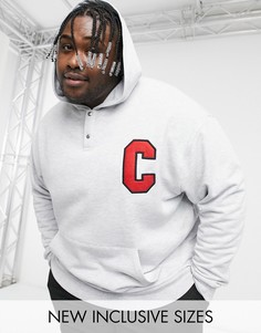 Oversized-худи с аппликацией «Chicago» ASOS DESIGN-Белый