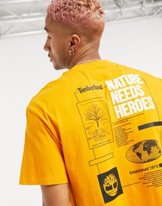 Свободная футболка Timberland-Оранжевый цвет