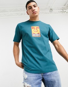 Белая футболка из плотного трикотажа с логотипом Dickies X Obey-Зеленый