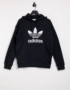 Черный худи adidas Originals-Черный цвет