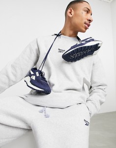 Светло-серый свитшот от комплекта Reebok Classics