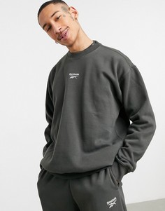 Выбеленный свитшот цвета хаки от комплекта Reebok Classics-Зеленый цвет