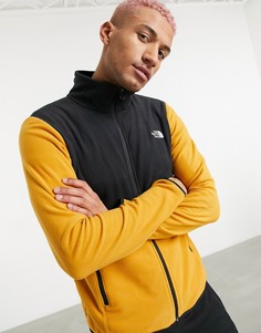Желтая флисовая куртка на сквозной молнии The North Face TKA Glacier-Желтый