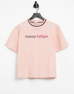 Розовая футболка для дома Tommy Hilfiger-Розовый цвет