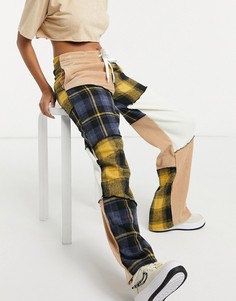 Свободные брюки карго в стиле пэчворк от комплекта Jaded London-Многоцветный