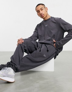Черные выбеленные джоггеры от комплекта Reebok Classics-Черный цвет