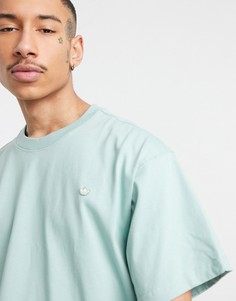 Бледно-зеленая футболка премиум-класса от комплекта adidas Originals-Зеленый цвет
