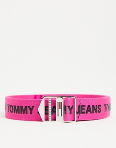 Розовый ремень с логотипом Tommy Jeans Еxplorer-Розовый цвет