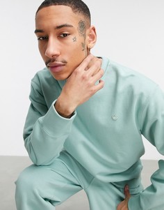 Бледно-зеленый свитшот премиум-класса от комплекта adidas Originals-Зеленый цвет
